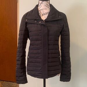 LOFT Quilted Mid-Weight Hip Length Black Jacket Women’s XS Extra Small